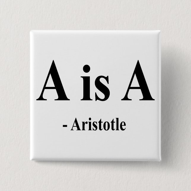 Aristoteles Zitat 2a Button (Vorderseite)