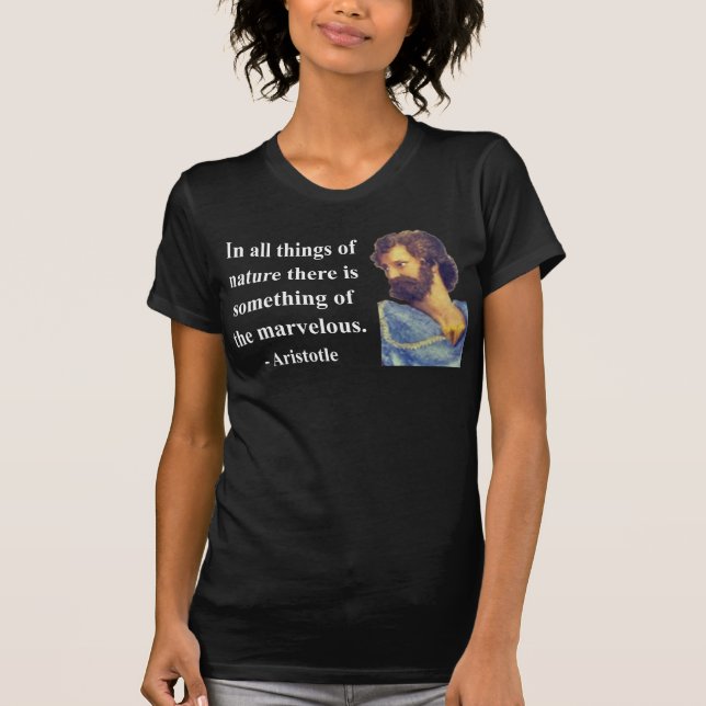 Aristoteles-Zitat 5b T-Shirt (Vorderseite)