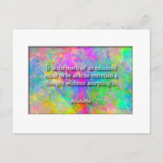 Aristoteles Zitat Postkarte