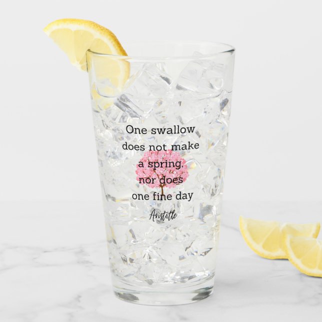 Aristotle Spring Quote Decor For Home  Glas (Vorderseite Ice)
