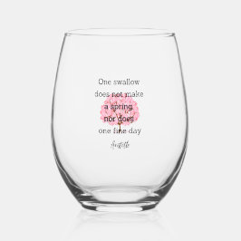 Aristotle Spring Quote Decor For Home Weinglas Ohne Stiel