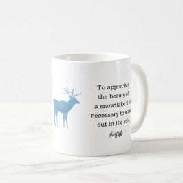 Aristotle Winter Quote Decor For Home Kaffeetasse