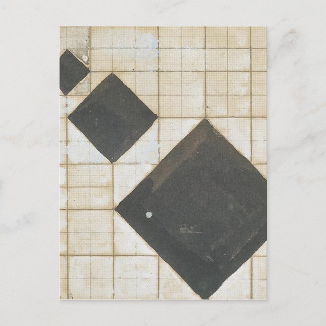 Arithmetische Komposition von Theo van Doesburg Postkarte (Vorderseite)