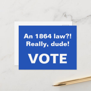 Arizona 1864 Gesetz Reproduktionsrechte Postkarte