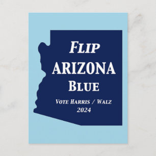Arizona 2024 auf Blau umstellen Postkarte