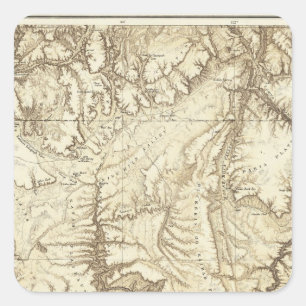 Arizona 3 quadratischer aufkleber