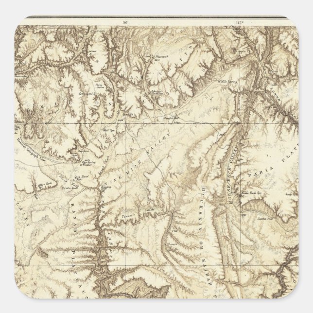 Arizona 3 quadratischer aufkleber (Vorderseite)