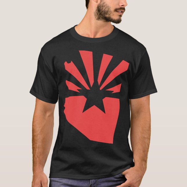Arizona 48 State Flag Logo T-Shirt (Vorderseite)