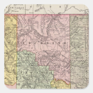 Arizona 4 quadratischer aufkleber