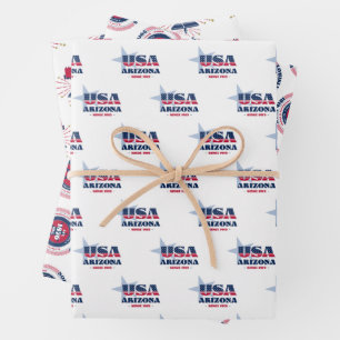 Arizona, 50 Staaten, Liberty Bell Geschenkpapier Set