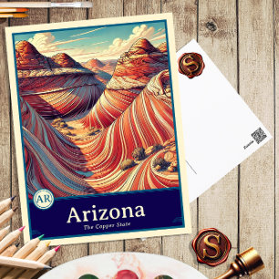 Arizona   Anime Style Cel Schattenkarte Postkarte