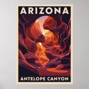 Arizona Antelope Canyon Nationalpark V01 Poster