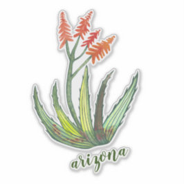 ARIZONA Aquarellbahn Vera Sukkuläre Blume Aufkleber