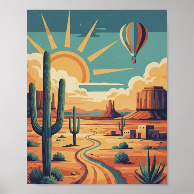 Arizona Art Travel Poster America Print Home Decor (Vorne)