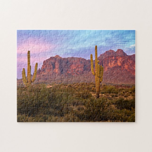 Arizona Ästhetische Sonnenuntergangsbilder Phoenix Puzzle (Horizontal)