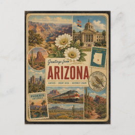 Arizona Authentische Vintage-Postkarte Postkarte