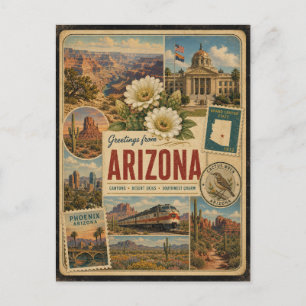 Arizona Authentische Vintage-Postkarte Postkarte