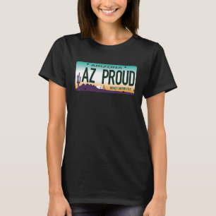Arizona AZ Proud Zuhause Live Vintag Retro License T-Shirt