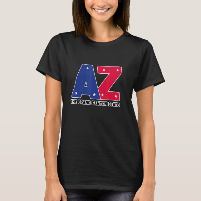Arizona AZ Retro American Flags Prix T-Shirt (Vorderseite)