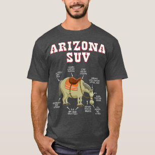 Arizona AZ SUV Lustiger Witz Pferd Maultier Souven T-Shirt