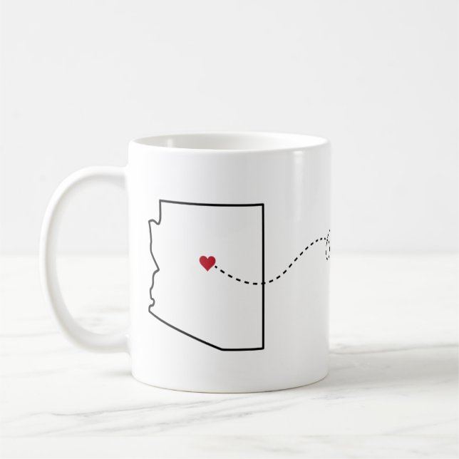 Arizona bis Iowa - Heart2Heart Coffee Tasse (Links)