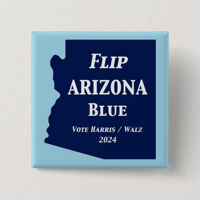 Arizona Blue im Jahr 2024 gedreht Button (Vorderseite)