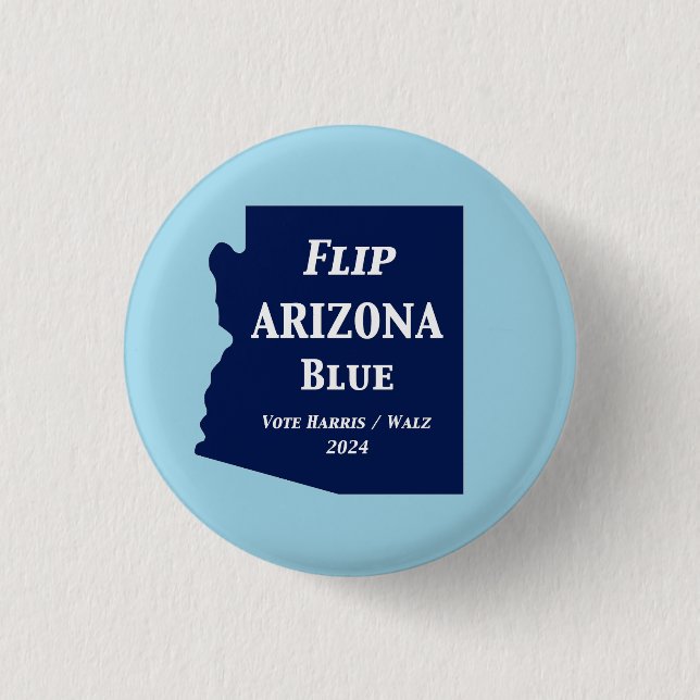 Arizona Blue im Jahr 2024 gedreht Button (Vorderseite)