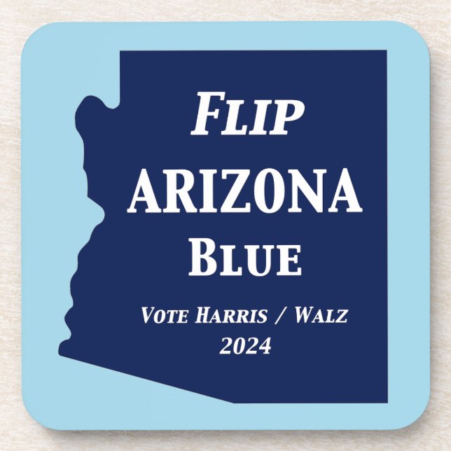 Arizona Blue im Jahr 2024 gedreht Getränkeuntersetzer (Vorderseite)