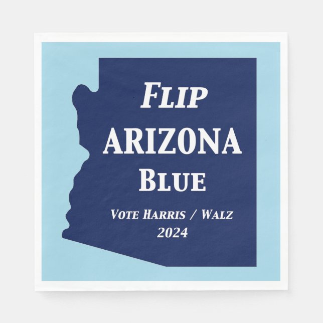 Arizona Blue im Jahr 2024 gedreht Serviette (Vorderseite)