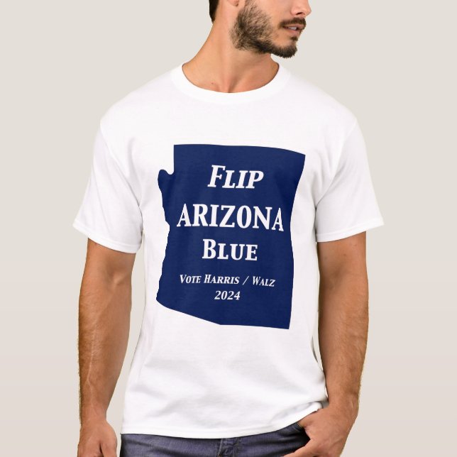 Arizona Blue im Jahr 2024 gedreht T-Shirt (Vorderseite)