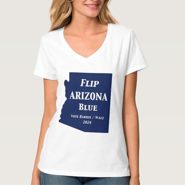 Arizona Blue im Jahr 2024 gedreht T-Shirt (Vorderseite)