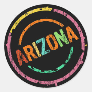 ARIZONA-BRIEFMARKE RUNDER AUFKLEBER