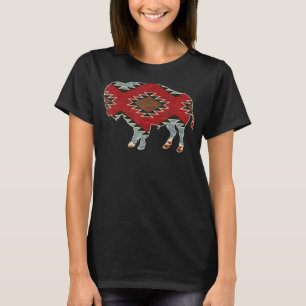 Arizona Büffel Azteken Indianer Südwest-Muster T-Shirt