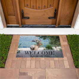 Arizona Bull Elk Full Velvet Antlers Personalisier Fußmatte