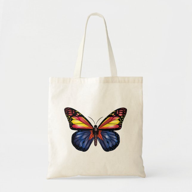 Arizona Butterfly Monarque Flag Tragetasche (Vorne)