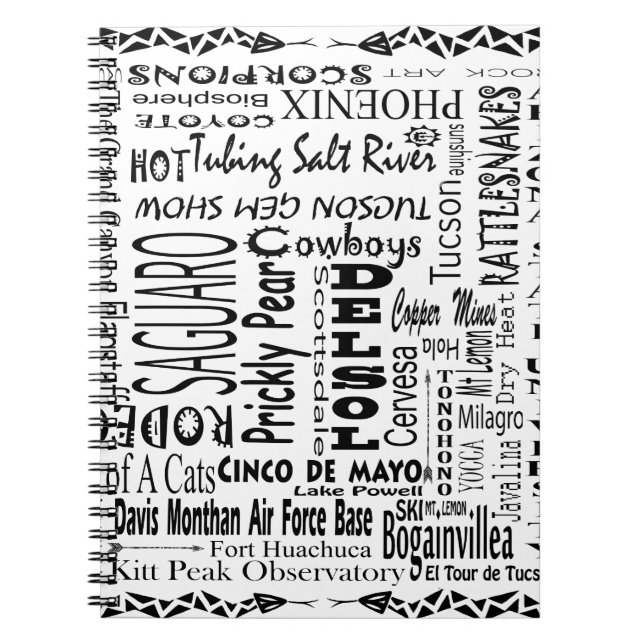 Arizona Buzz Words Notizblock (Vorderseite)