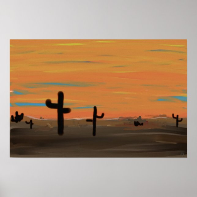 Arizona Cacti Poster (Vorne)