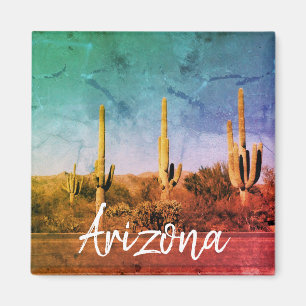 Arizona Cactus Desert Foto Magnet