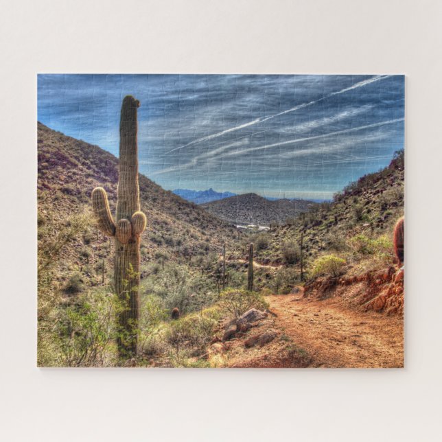 Arizona Cactus Landschaftlich Puzzle (Horizontal)