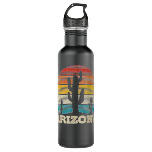 Arizona Cactus Vintag Retro Desert Souvenir Gesche Edelstahlflasche