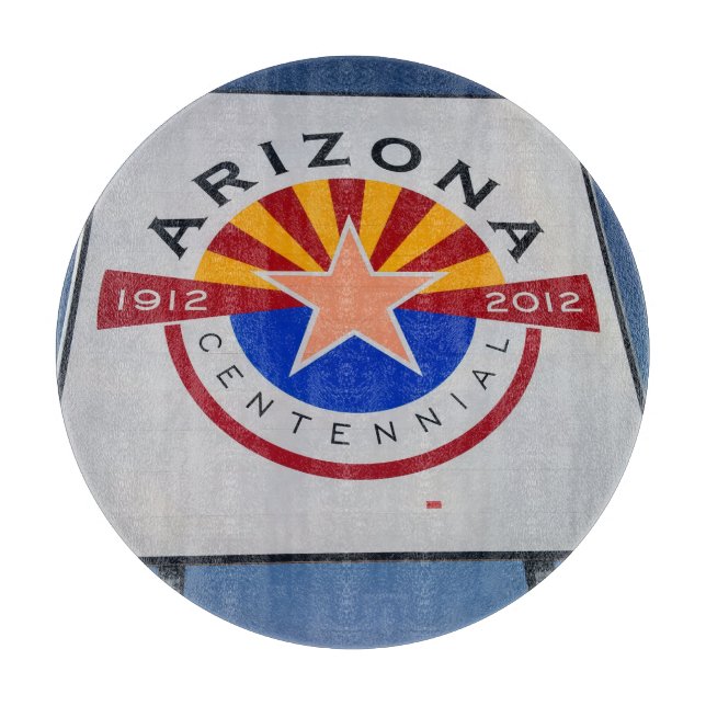 Arizona Centennial Sign Cutting Board Schneidebrett (Vorderseite)