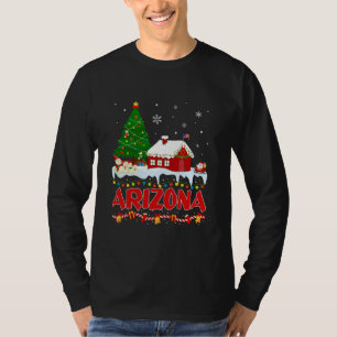Arizona Christmas Tree Light Pajama Staat of T-Shirt