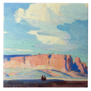 Arizona Clouds von Edgar Payne Fliese
