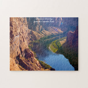 Arizona Colorado River.Christmas Greetings Jigsaw Puzzle