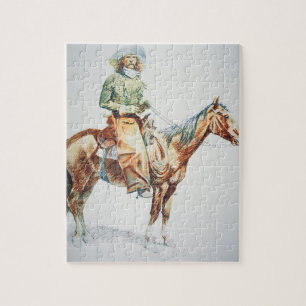 Arizona Cowboy, 1901 (Zeichenstift auf Papier) Puzzle