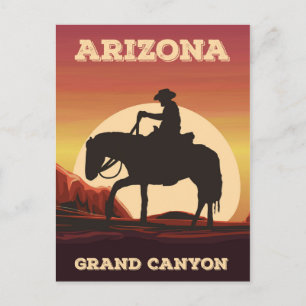 Arizona Cowboy Postkarte