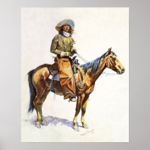 Arizona Cowboy Remington Print Poster