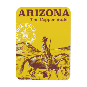 Arizona, das uralte Reiseplakat für Kupferkrüge un Magnet
