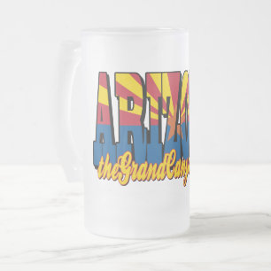 Arizona der Grand Canyon Staat Mattglas Bierglas