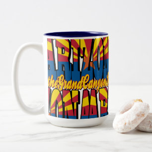 Arizona, der Staat des Grand Canyon Zweifarbige Tasse